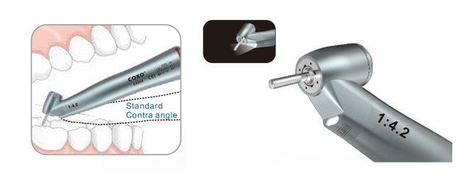 歯科用増速コントラアングルCX235C7-3 45°内部注水 1:4.2